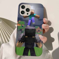 Minecraft Baskılı Silikon Telefon Kılıfı