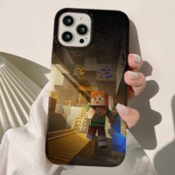 Minecraft Baskılı Silikon Telefon Kılıfı