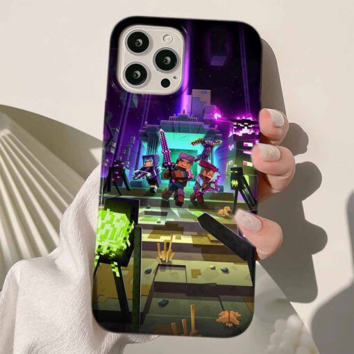 Minecraft Baskılı Silikon Telefon Kılıfı