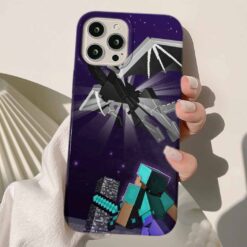 Minecraft Baskılı Silikon Telefon Kılıfı