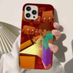 Minecraft Baskılı Silikon Telefon Kılıfı