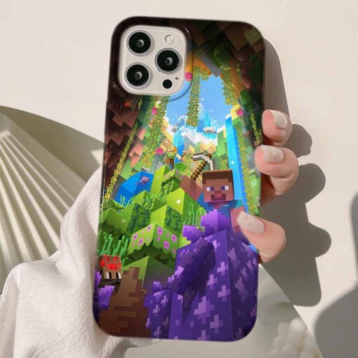 Minecraft Baskılı Silikon Telefon Kılıfı