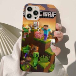 Minecraft Baskılı Silikon Telefon Kılıfı