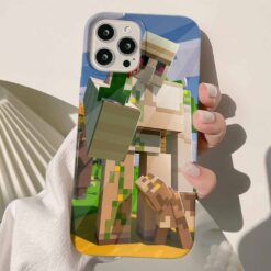 Minecraft Baskılı Silikon Telefon Kılıfı