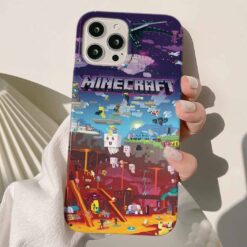 Minecraft Baskılı Silikon Telefon Kılıfı