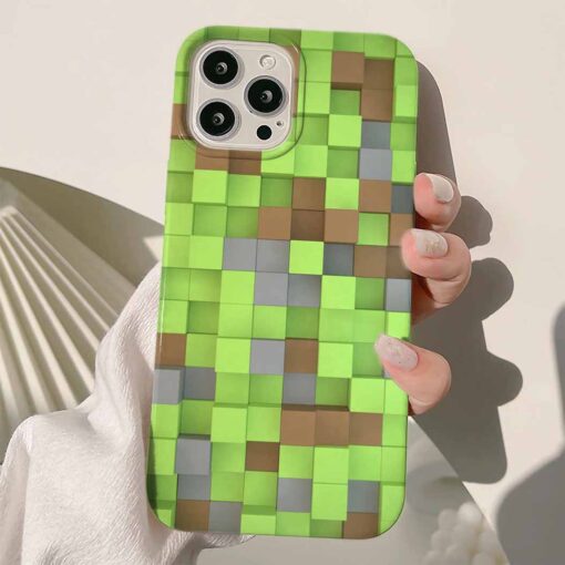Minecraft Baskılı Silikon Telefon Kılıfı