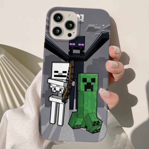 Minecraft Baskılı Silikon Telefon Kılıfı