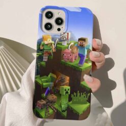 Minecraft Baskılı Silikon Telefon Kılıfı