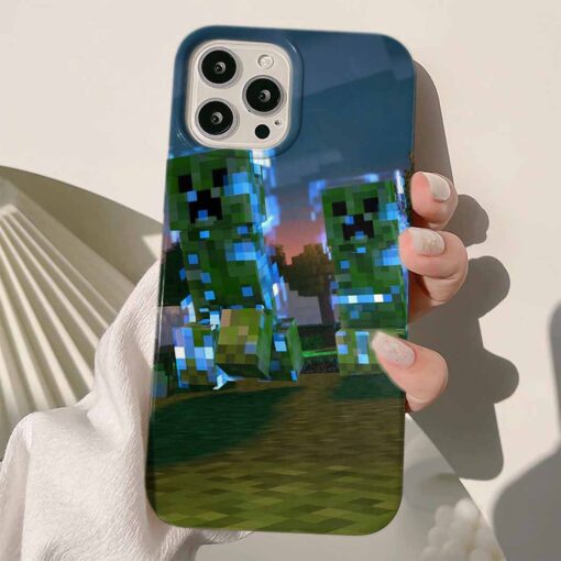 Minecraft Baskılı Silikon Telefon Kılıfı