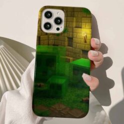 Minecraft Baskılı Silikon Telefon Kılıfı