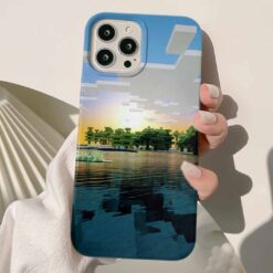 Minecraft Baskılı Silikon Telefon Kılıfı