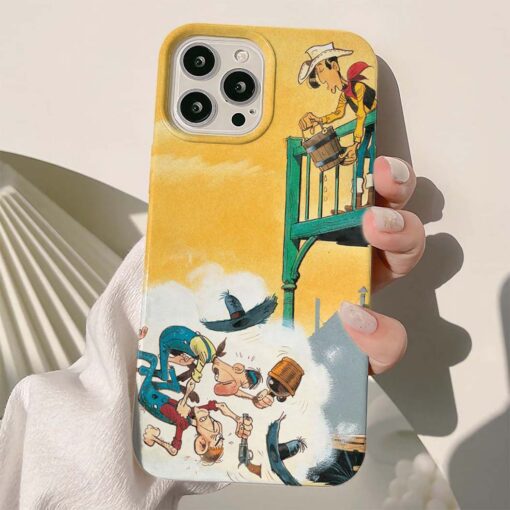 Çizgi Film Baskılı Silikon Telefon Kılıfı