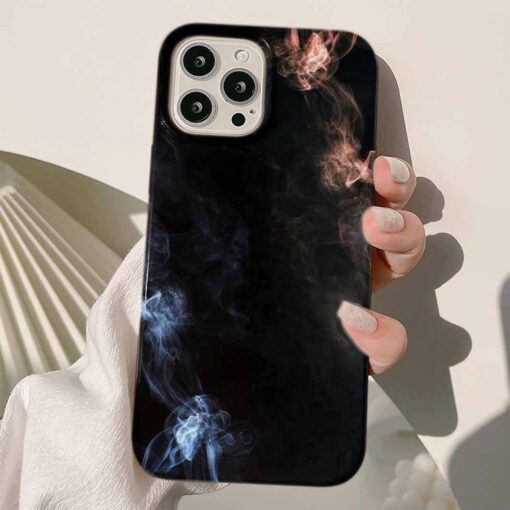 Çapraz Alevler Tasarımlı Silikon Telefon Kılıfı