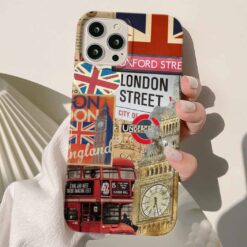 London Street Baskılı  Silikon Telefon Kılıfı