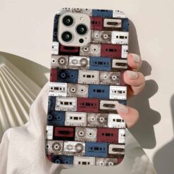 Renkli Kasetler Baskılı  Silikon Telefon Kılıfı
