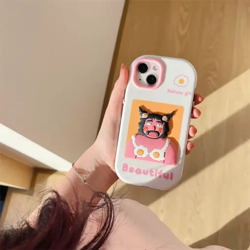 Beautiful Şeytan Kabartma Silikon Telefon Kılıfı - Görsel 3