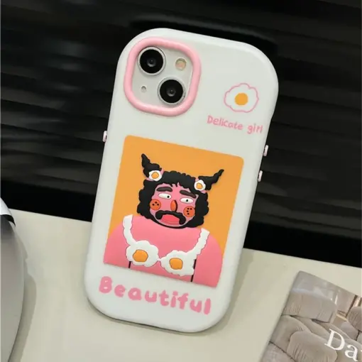 Beautiful Şeytan Kabartma Silikon Telefon Kılıfı - Görsel 5