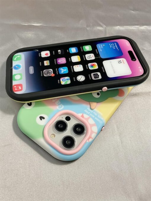 Cute Monster Kabartma Silikon Telefon Kılıfı - Görsel 2