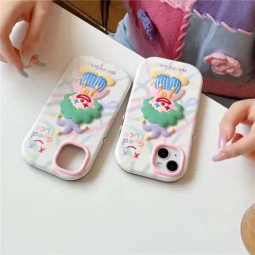 Good Luck Palyaço Kabartma Silikon Telefon Kılıfı - Görsel 3