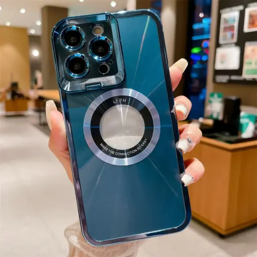 Disc Magesafe Lens Standlı Silikon Telefon Kılıfı - Görsel 4