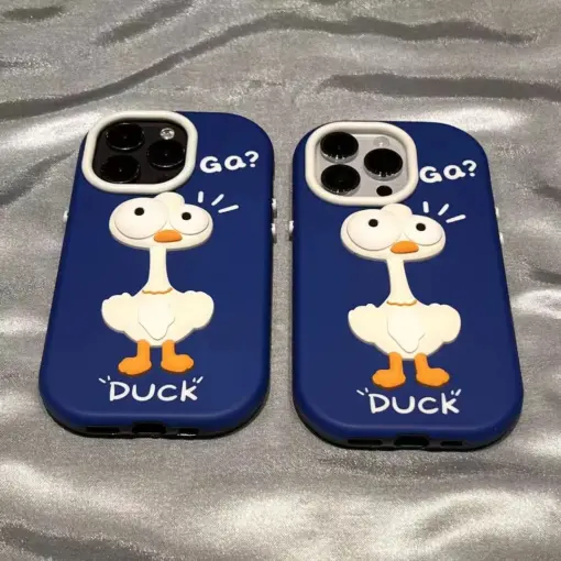 Duck Kabartma Silikon Telefon Kılıfı