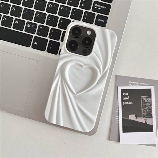 Heart Crimp Silikon Telefon Kılıfı - Görsel 7