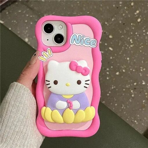 Hello Kity Figürlü Marshmallow Telefon Kılıfı