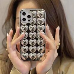 Kalpli Kabartmalı Silikon Telefon Kılıfı