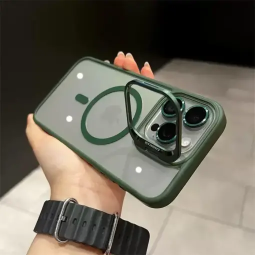 Lens Standlı Grace Silikon Telefon Kılıfı - Görsel 5