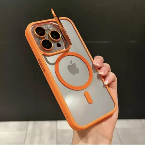 Lens Standlı Grace Silikon Telefon Kılıfı - Görsel 7
