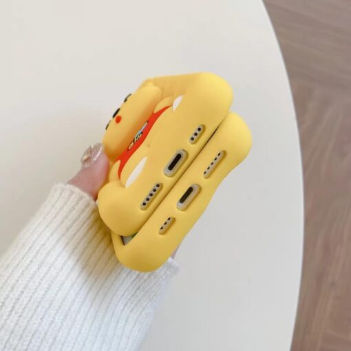 Popsocketli Winnie The Pooh Kabartma Silikon Telefon Kılıfı - Görsel 6