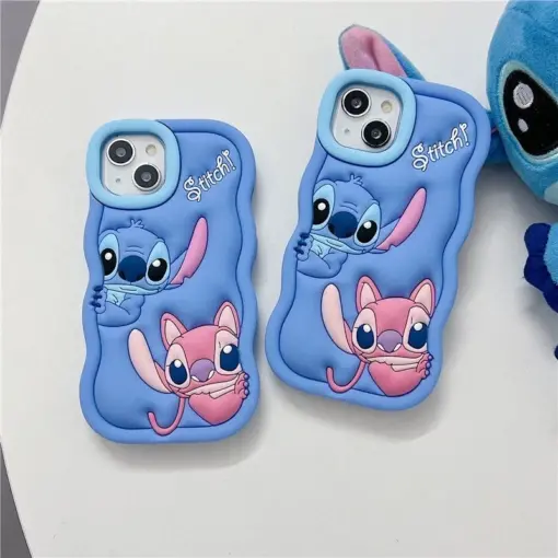 Stitch Kabartma Silikon Telefon Kılıfı - Görsel 7