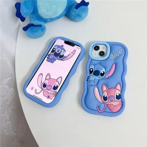 Stitch Kabartma Silikon Telefon Kılıfı - Görsel 6