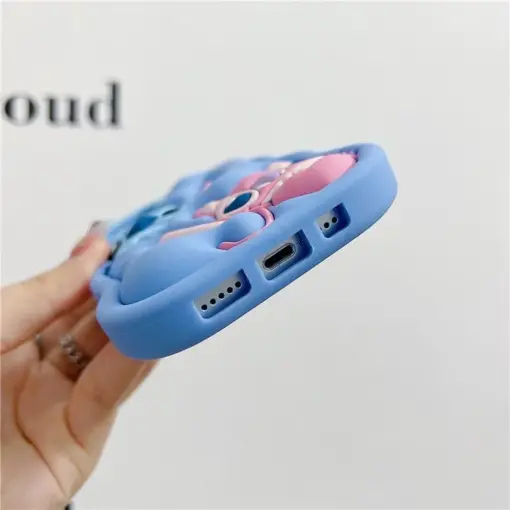 Stitch Kabartma Silikon Telefon Kılıfı - Görsel 4