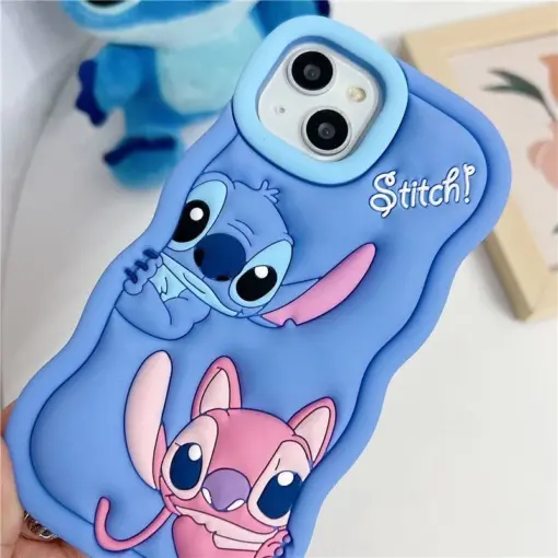 Stitch Kabartma Silikon Telefon Kılıfı - Görsel 5
