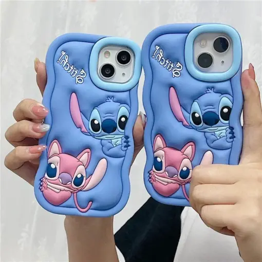 Stitch Kabartma Silikon Telefon Kılıfı - Görsel 2